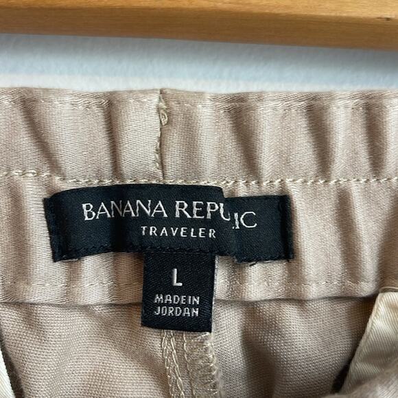 Banana Republic Traveler Relaxed Tapered Fit pull on jogger style pants sz L - Picture 5 of 8